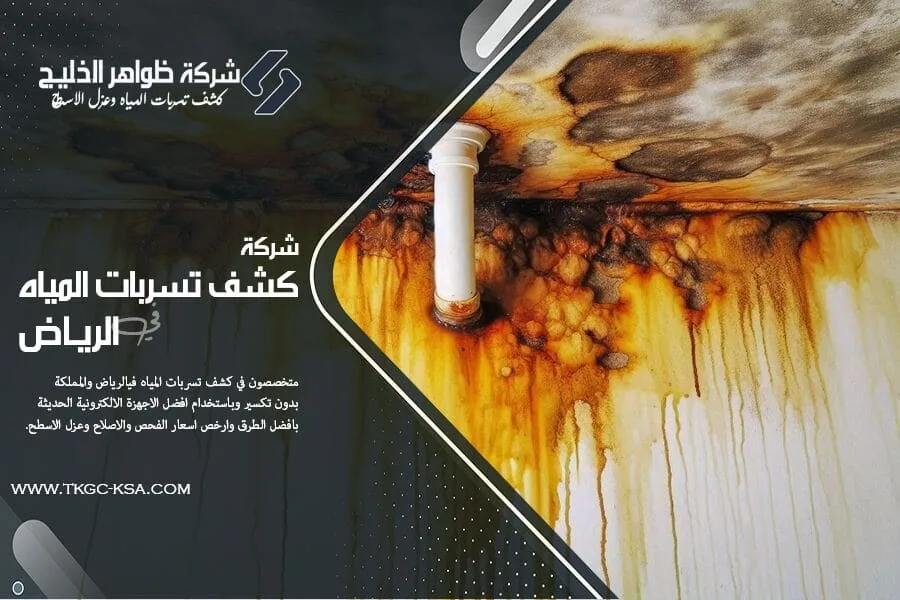 معالجة اثار تسريب المياه في الرياض